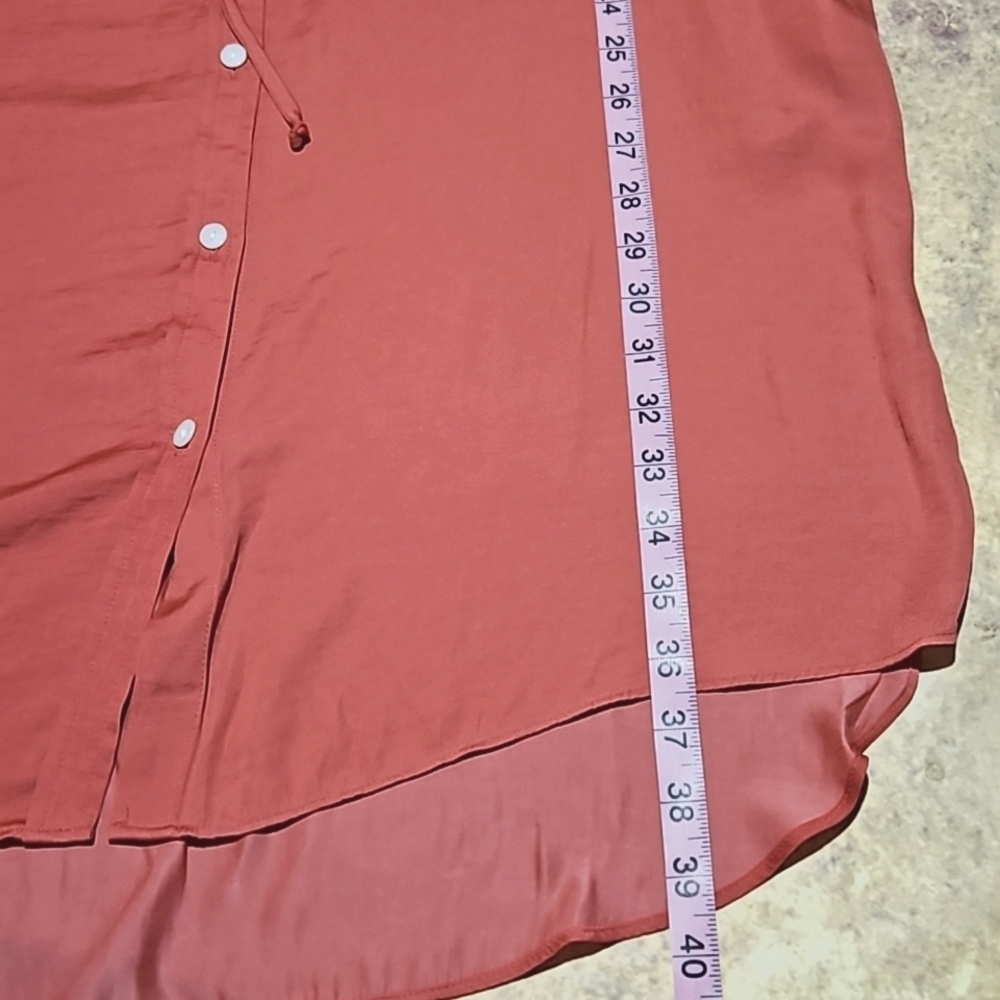 A.Glow | Deep Coral Lightweight Highwaisted Dress - Picture 6 of 8